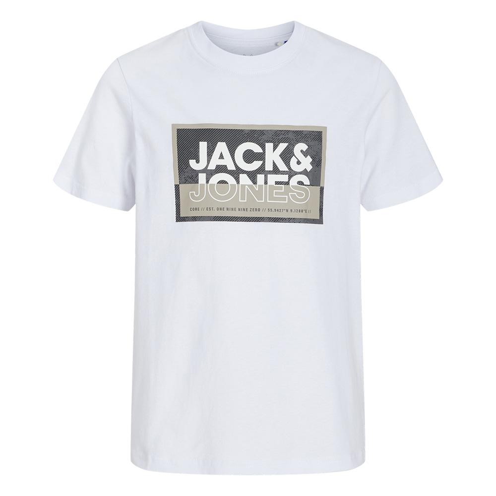 T-Shirt Blanc Garçon Jack & Jones Cologan vue 3