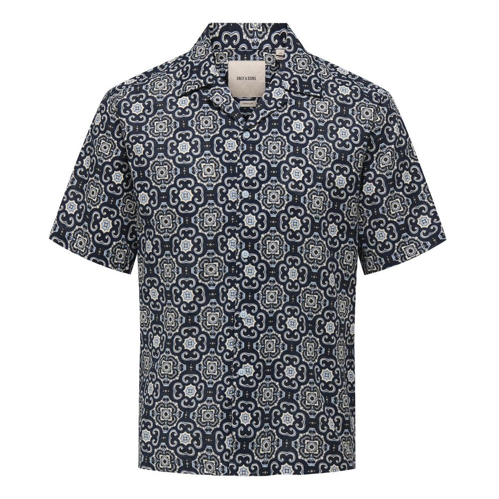 Chemise Marine/Bleu Homme Only & Sons Onscaiden Fit pas cher