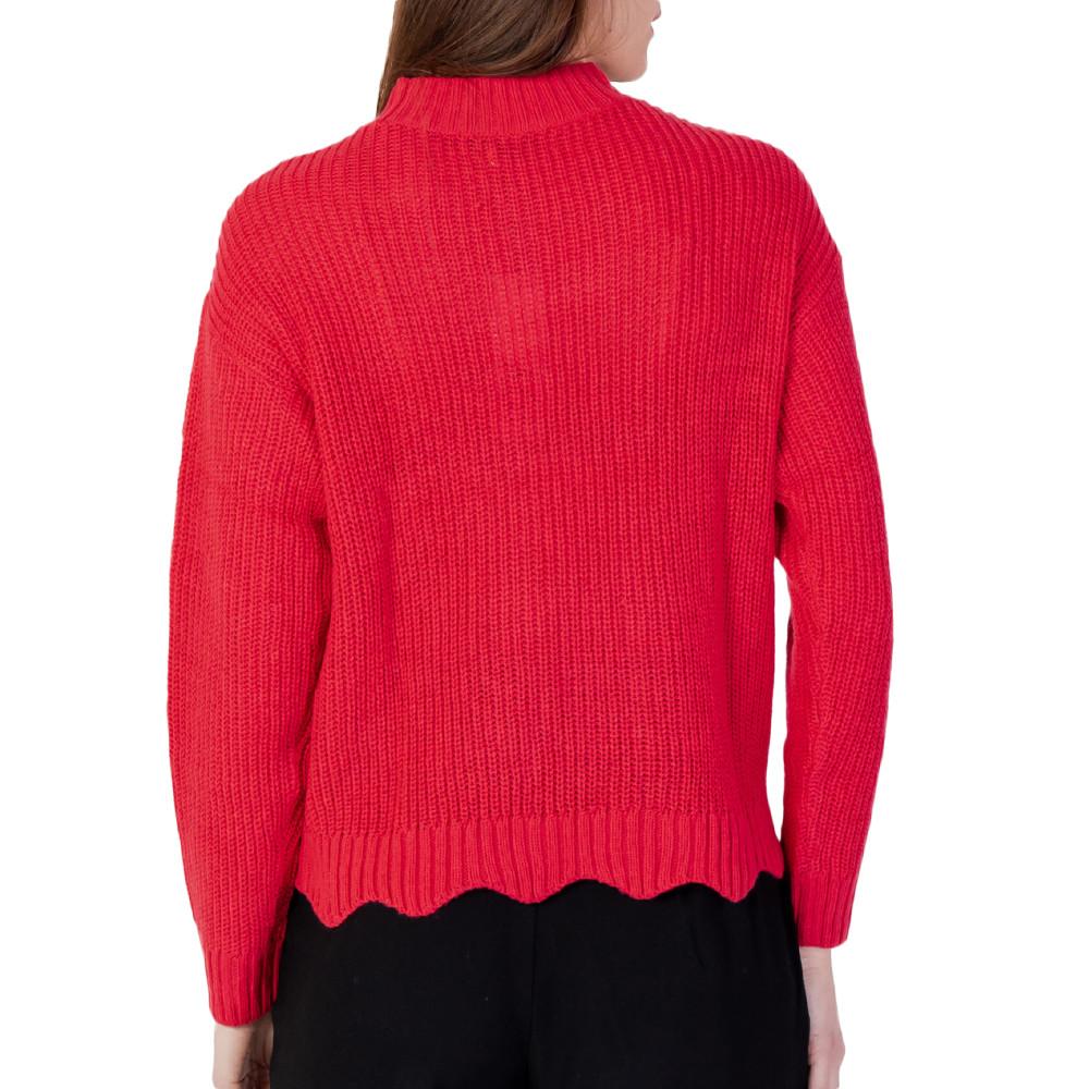 Pull Rose Femme JDY Scallop Edge vue 2