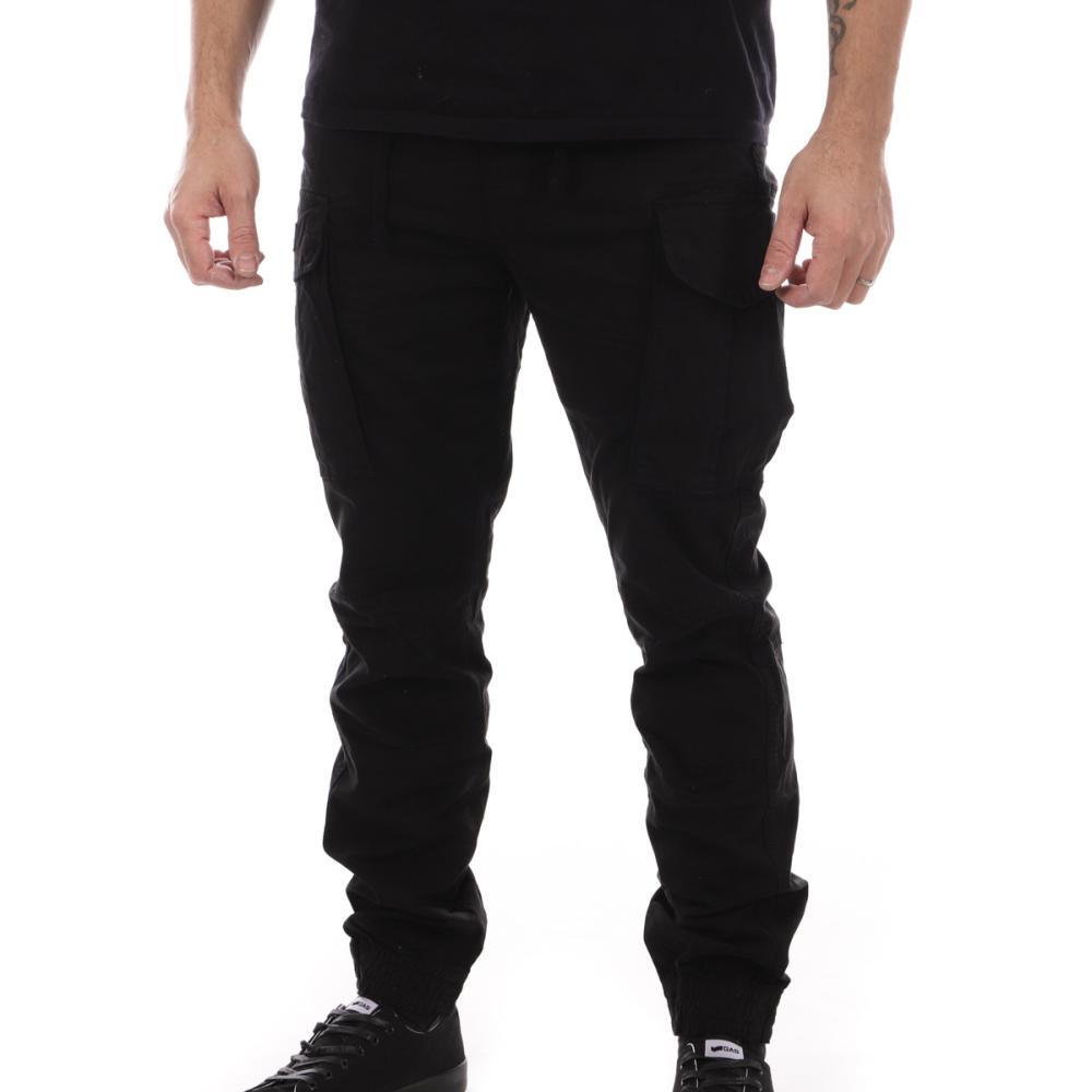 Pantalon Cargo Noir Homme Schott Relax pas cher