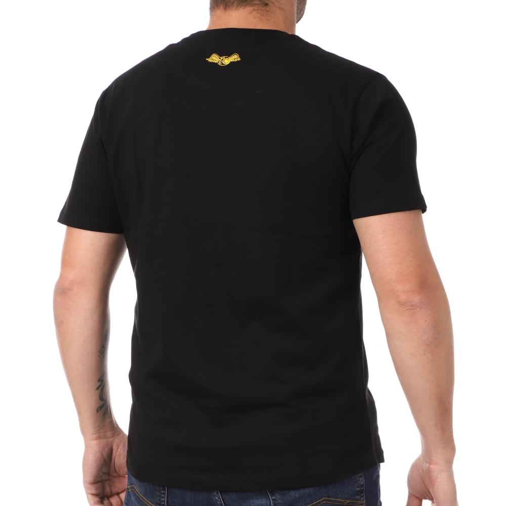 T-shirt Noir/Jaune Homme Von Dutch BRU vue 2
