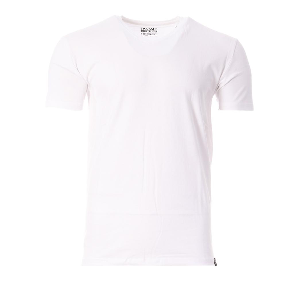T-shirt Blanc Homme Paname Brothers Tario pas cher