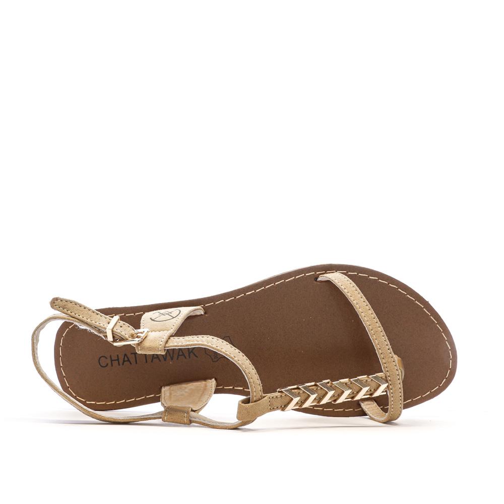 Sandales Beige Femme Chattawak PETUNIA vue 4