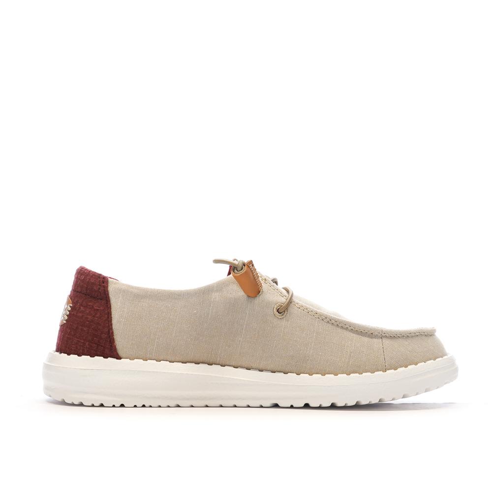 Chaussures Beige/Marron Femme Hey Dude Wendy Stretch vue 2