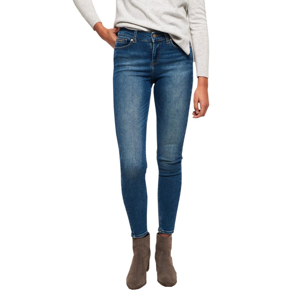 Jeans Bleu Skinny Femme Superdry SUPERVINTAGE pas cher