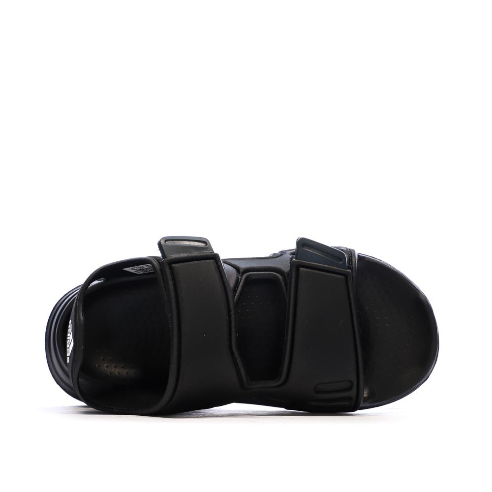 Sandalias negras Adidas Altaswim para niños ver 4