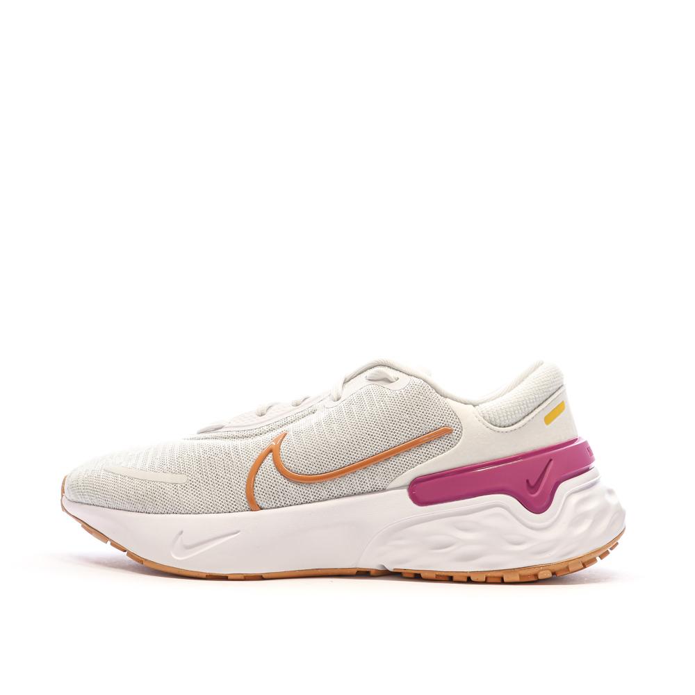 Chaussures de running Blanc/Rose Femme Nike Renew pas cher
