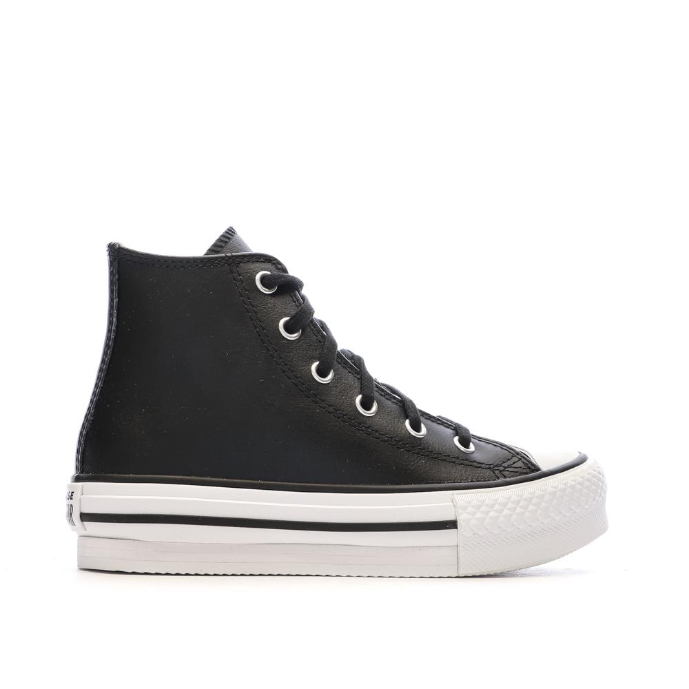 Baskets Noires Fille Converse All Star Eva vue 2