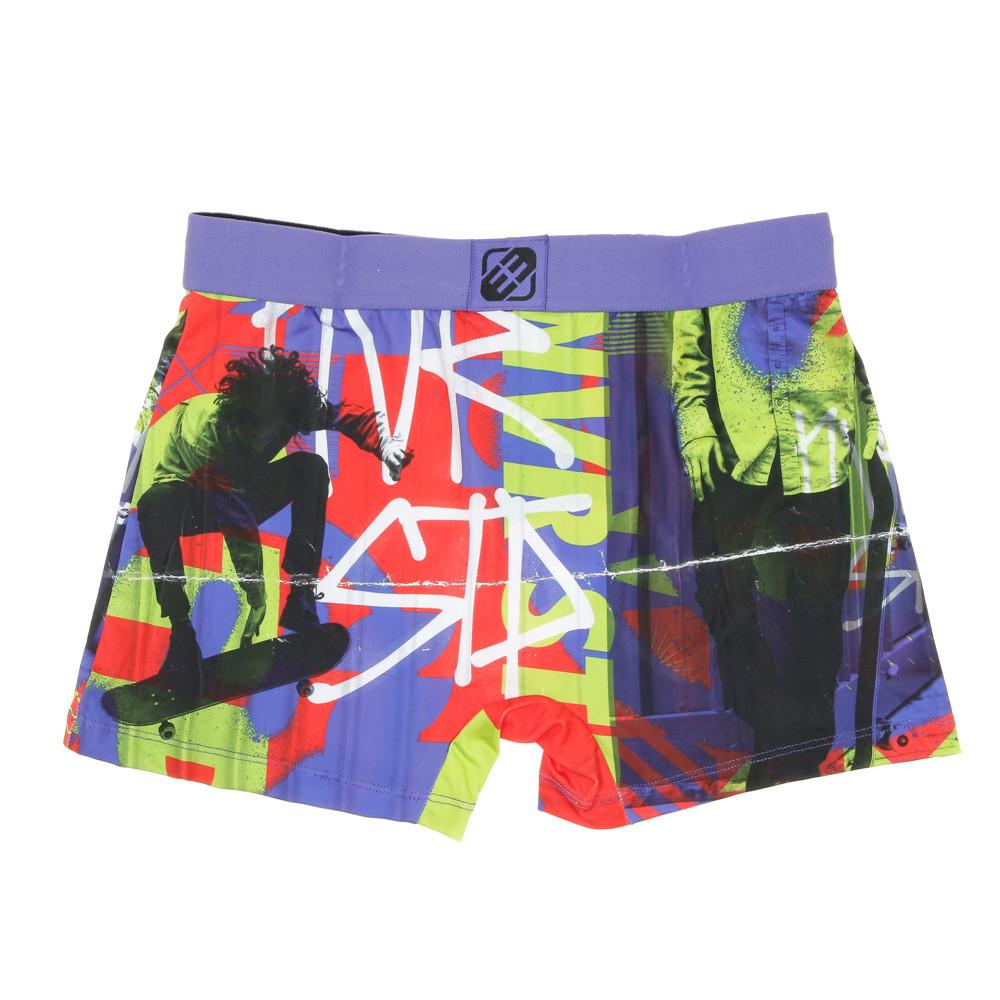 Boxer Violet/Vert Homme Freegun Skate vue 2