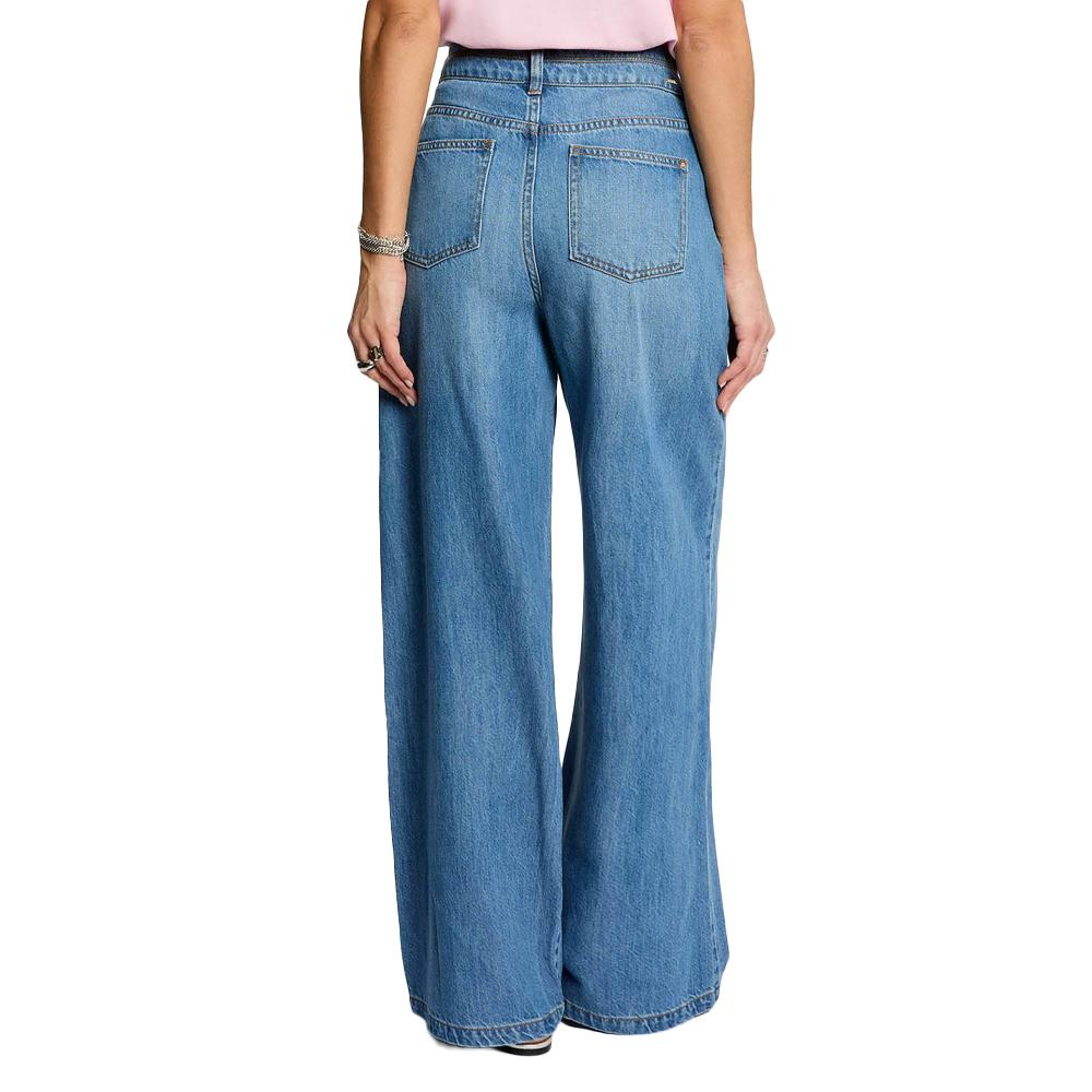 Jean Large Bleu Femme Morgan stone vue 2
