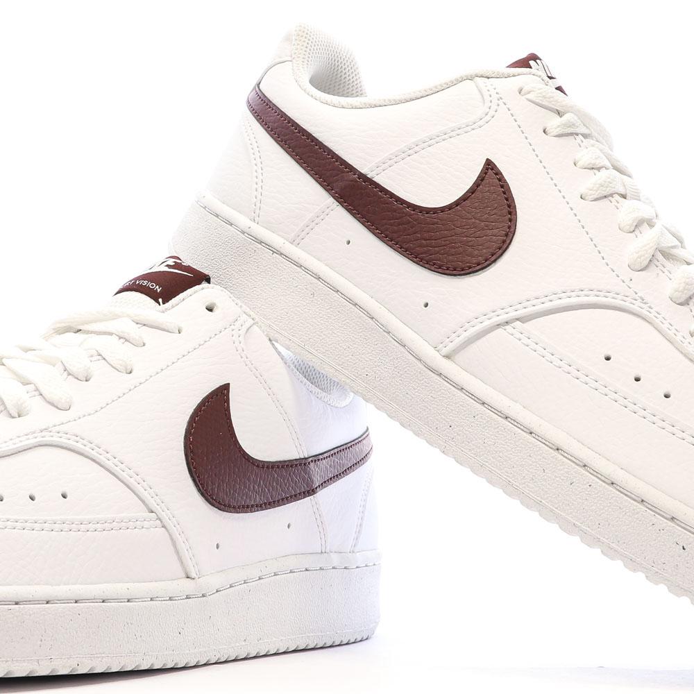 Baskets Blanc/Bordeaux Homme Nike Court Vision Low vue 7