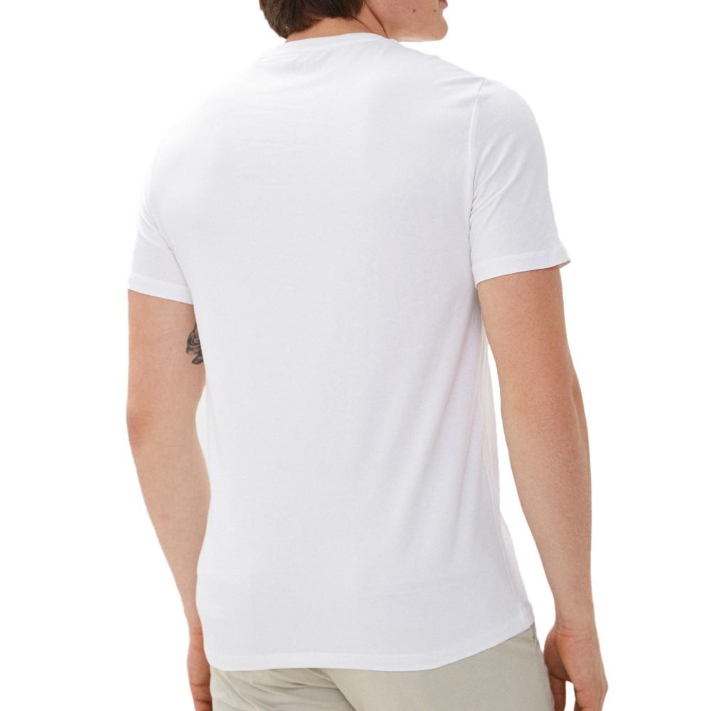 T-shirt Blanc Homme Guess Rusty vue 2