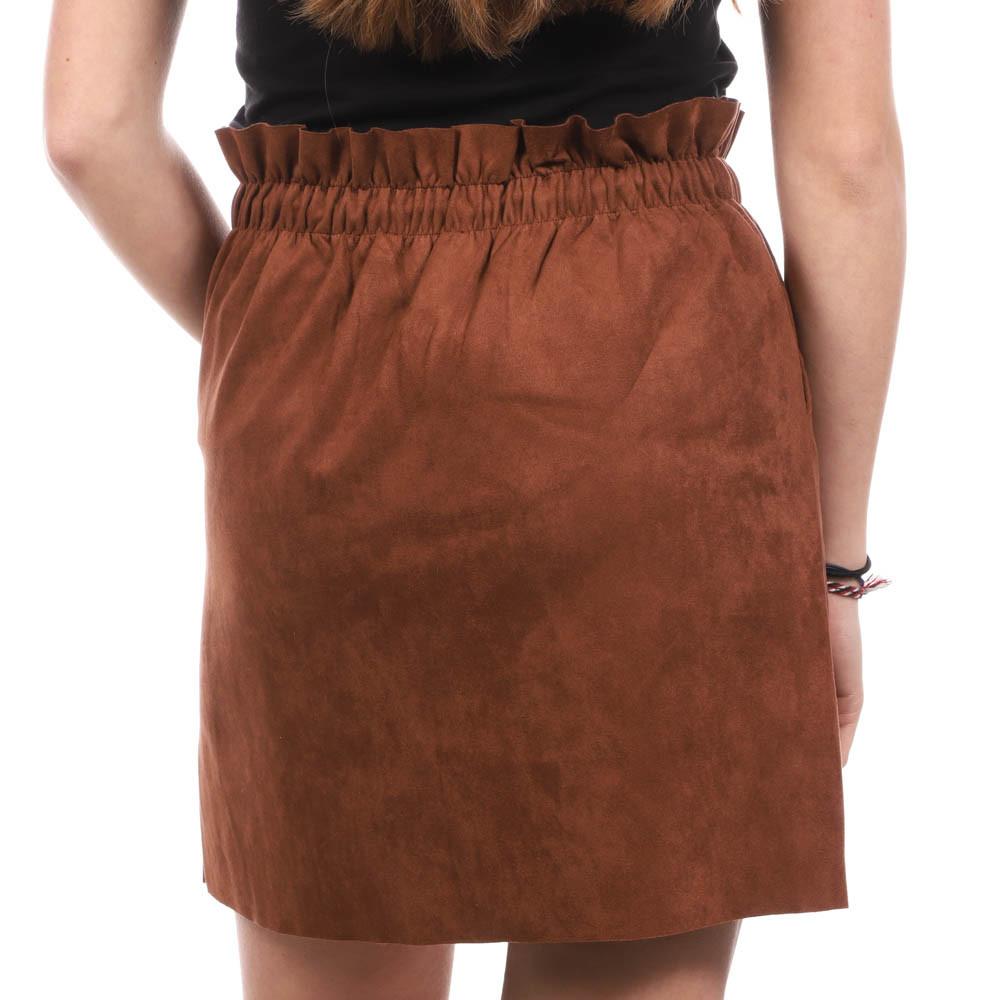 Jupe Marron suédine Femme Teddy Smith Jezina vue 2
