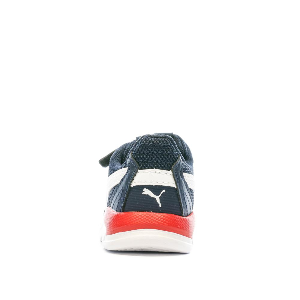 Baskets Blanches/Marines/Rouges Garçon Puma X-ray Speed Lite vue 3