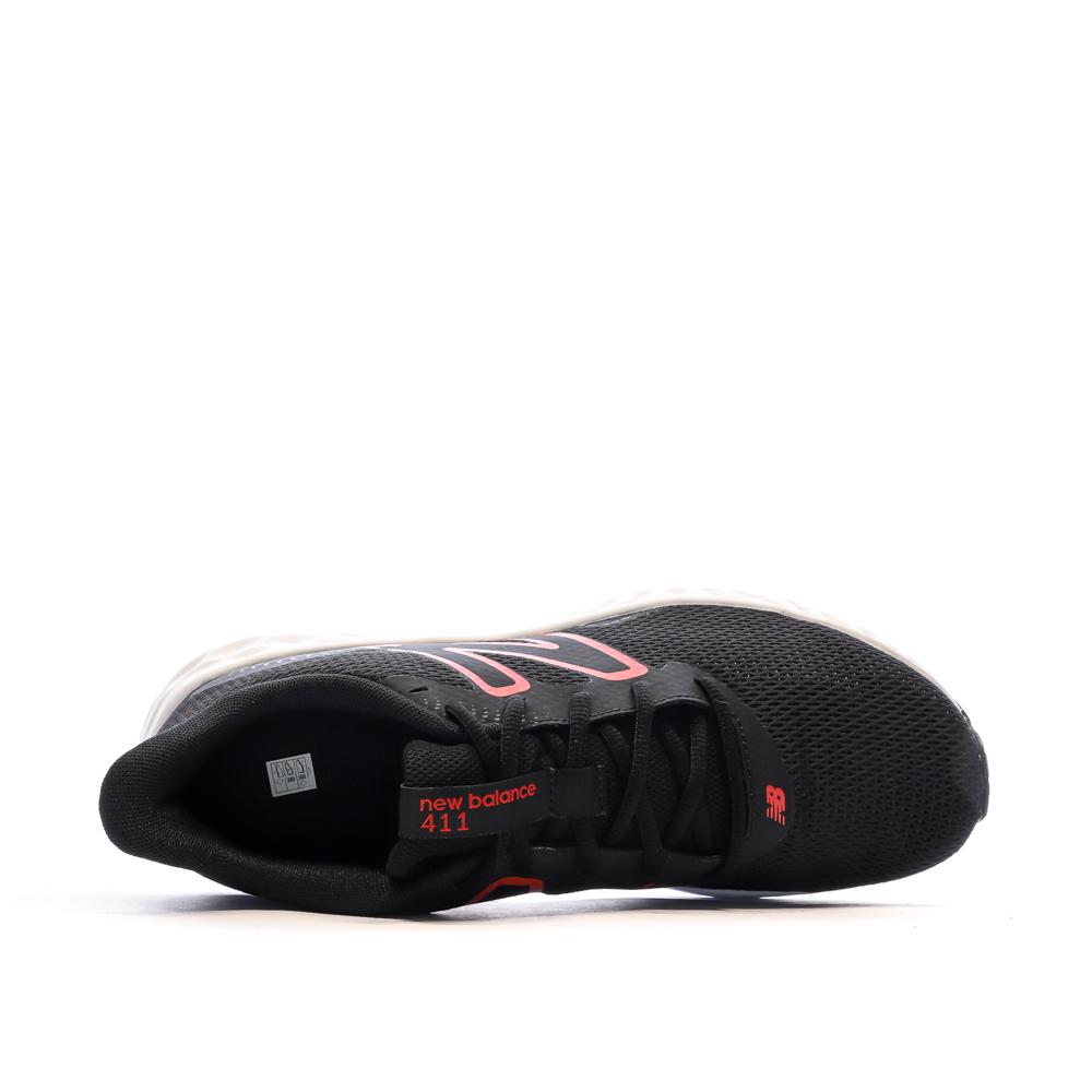 Chaussures de Running Noir/Rouge Homme New Balance 411 vue 4