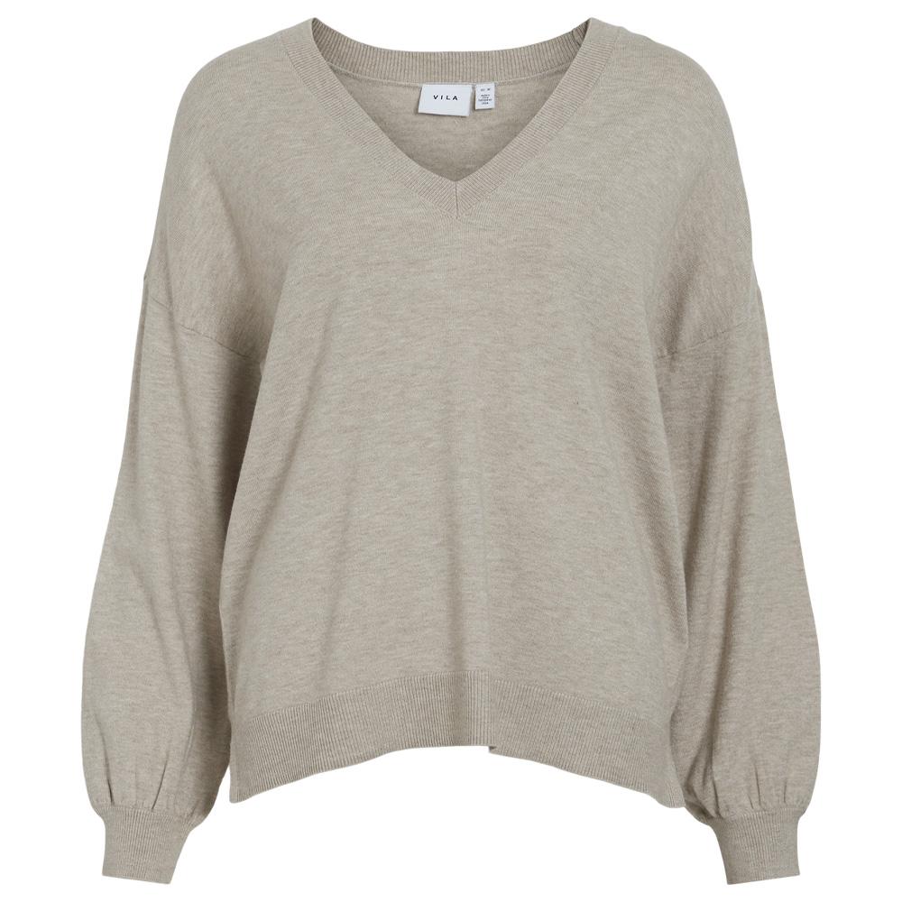 Pull Beige Femme Vila Comfy pas cher