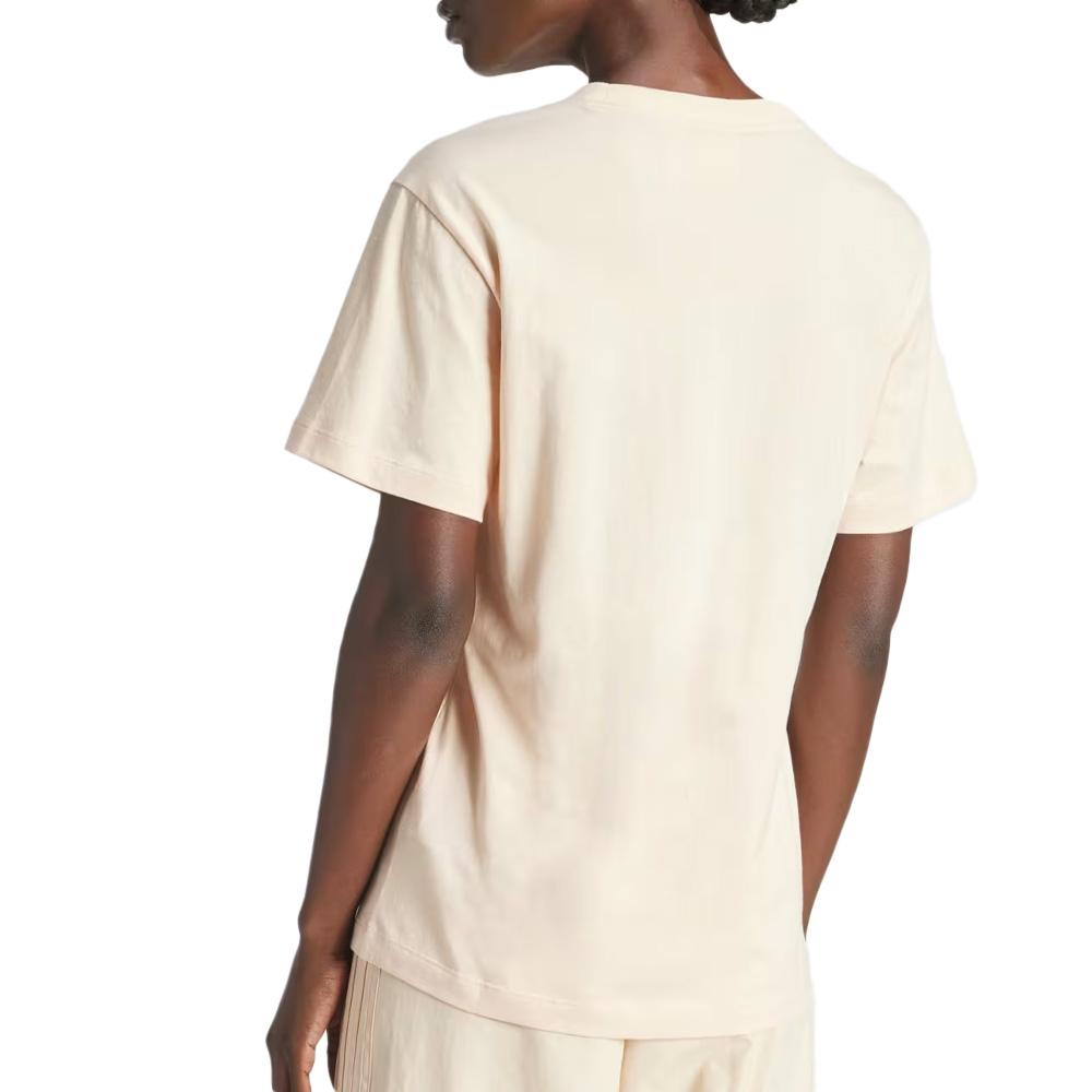 T-shirt Jaune Femme Adidas Monogram vue 2