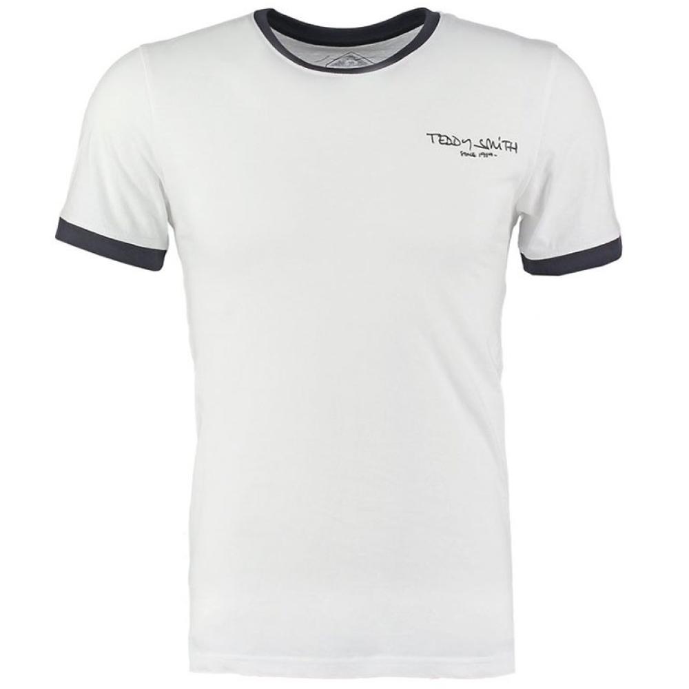 T-shirt Blanc Homme Teddy Smith Mc pas cher