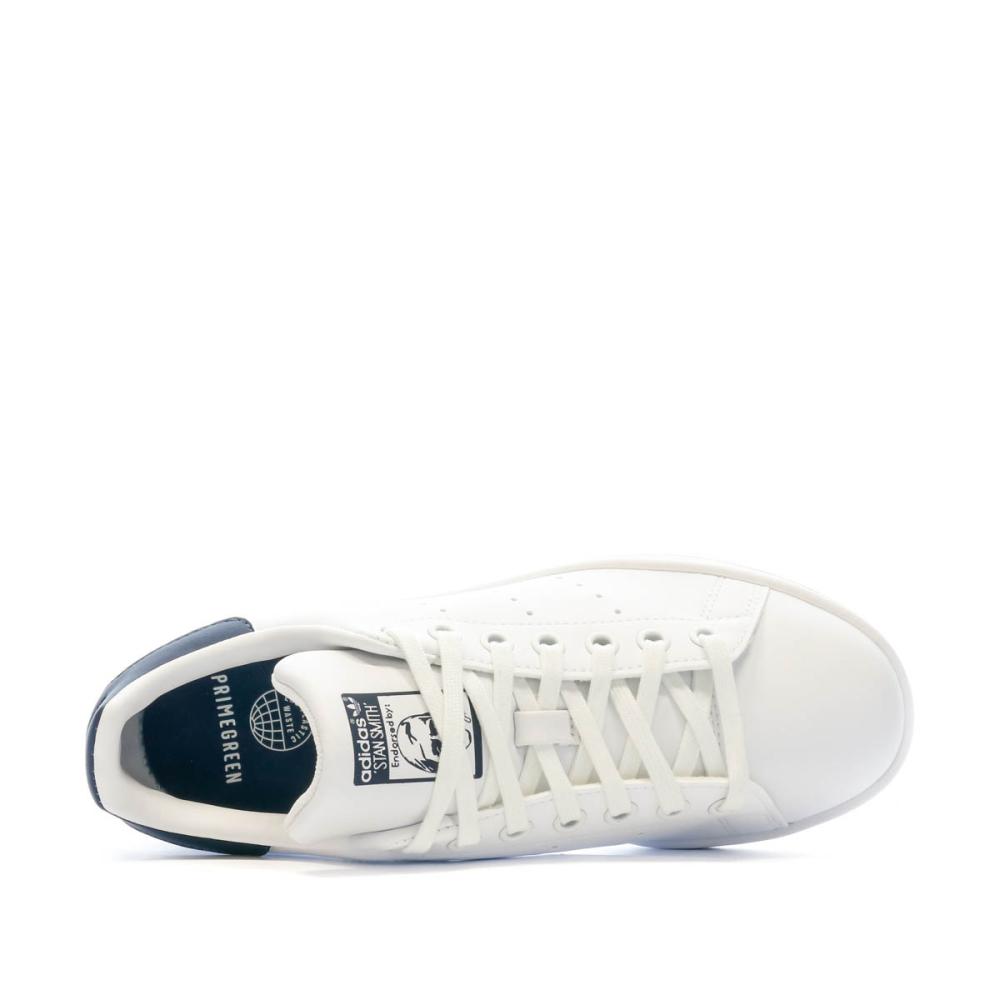 Baskets Blanches/Marine Femme Adidas Stan Smith vue 4