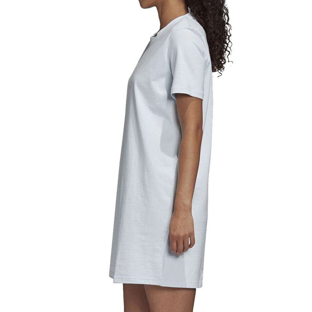 Robe bleu femme Adidas W Stack T Dress vue 2