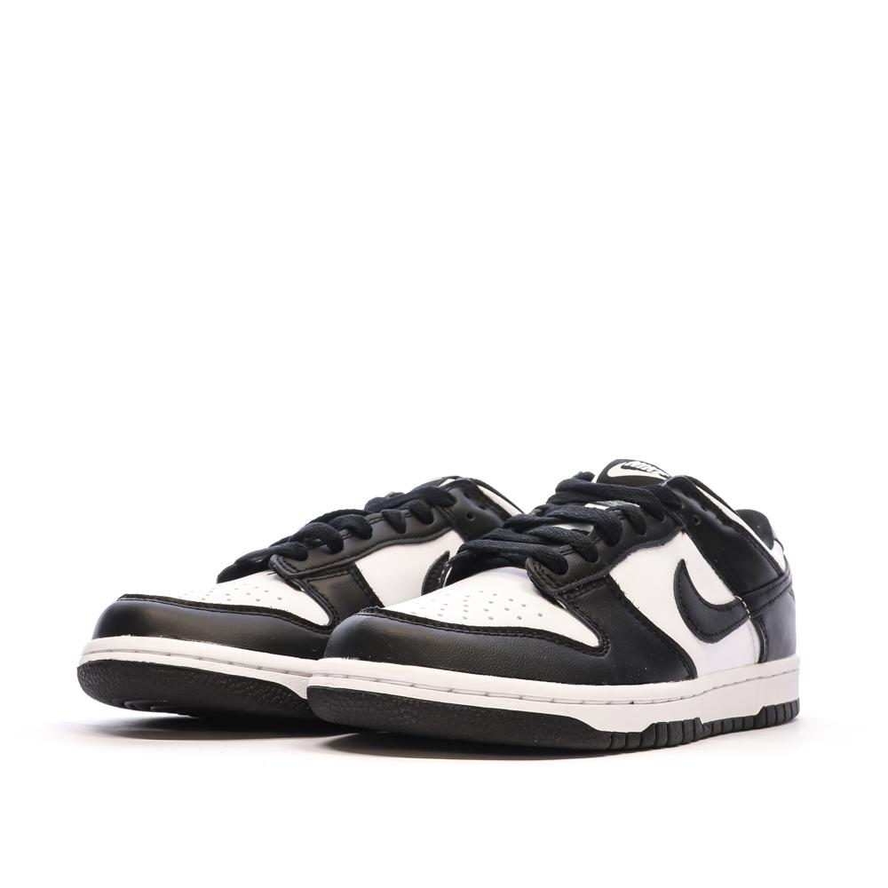 Baskets Blanches/Noires Enfant Nike Dunk Low vue 6
