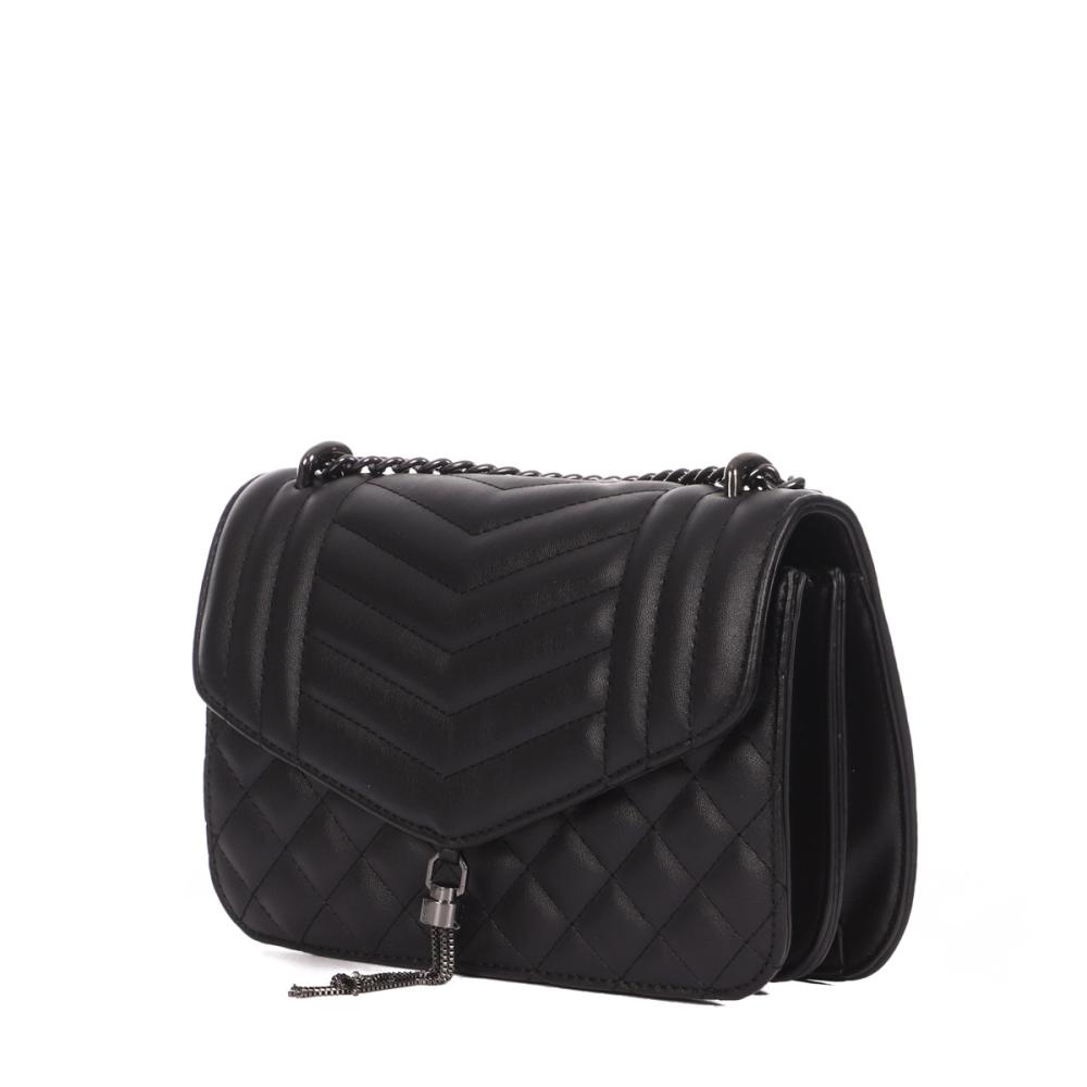 Sac bandoulière Noir Femme Manoukian Avalon vue 3