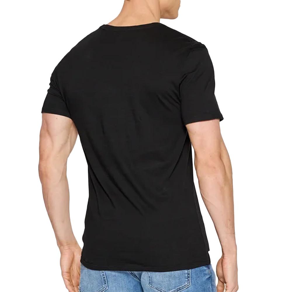 x3 T-shirt Noir Homme Lacoste TH3321-031 vue 3
