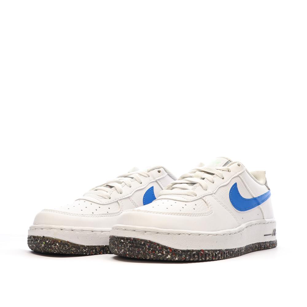 Baskets Blanche/Bleu Garçon Nike Air Force 1 Lv8 vue 6