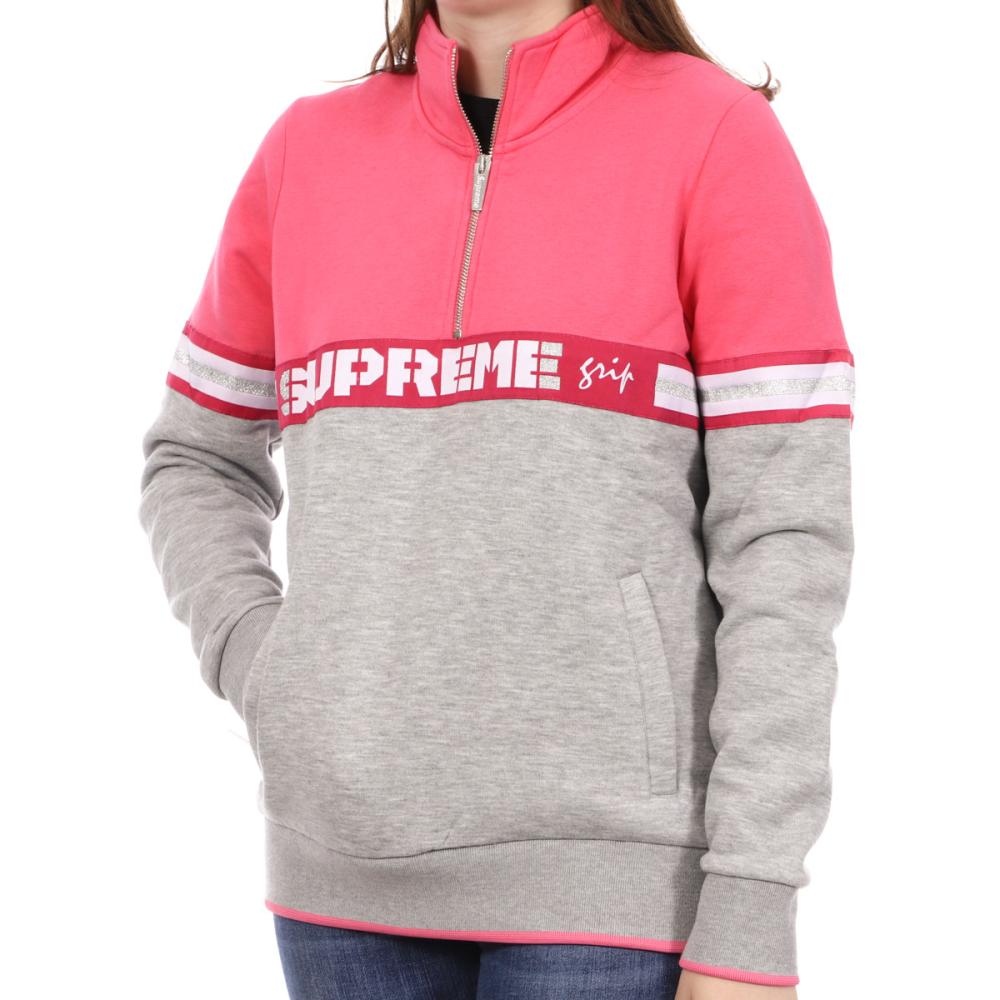 Sweat Rose/Gris Femme Supreme Grip Brigit pas cher