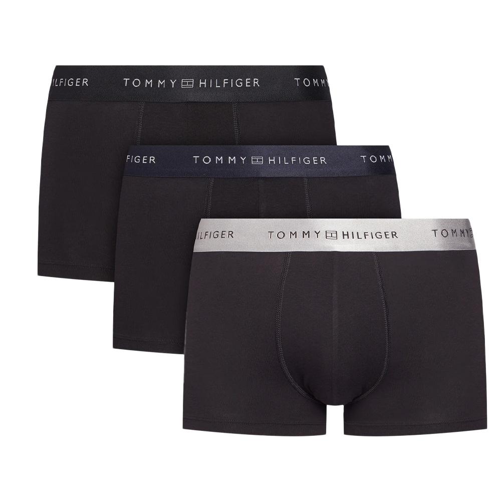 Lot de 3 Boxers Noir/Gris Homme Tommy Hilfiger Metallic vue 3