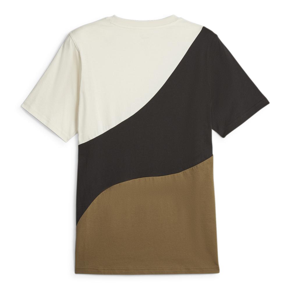 T-shirt Écru/Marron/Noir Homme Puma 673380 vue 2