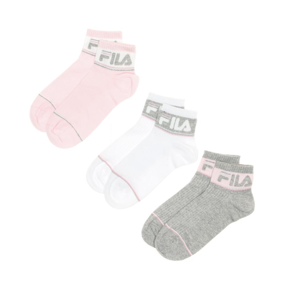 X3 Paires de Chaussettes Grise/Rose Fille Fila PRINCESS pas cher