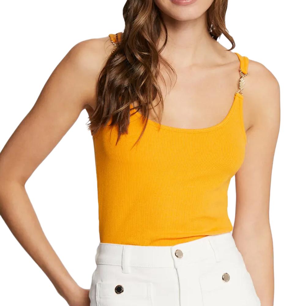 Débardeur Orange Femme Morgan DUBO pas cher