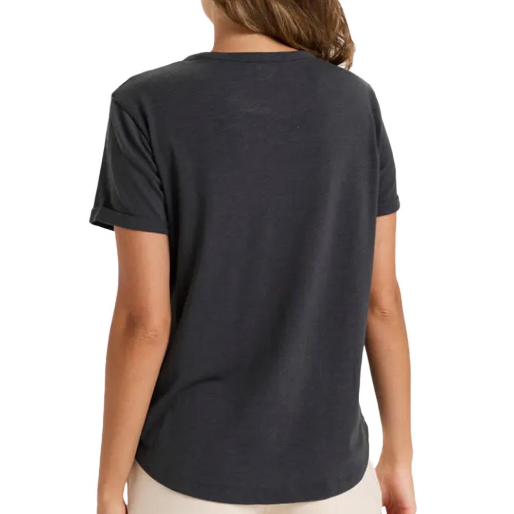 T-shirt Noir Femme Roxy Oceanwave vue 2