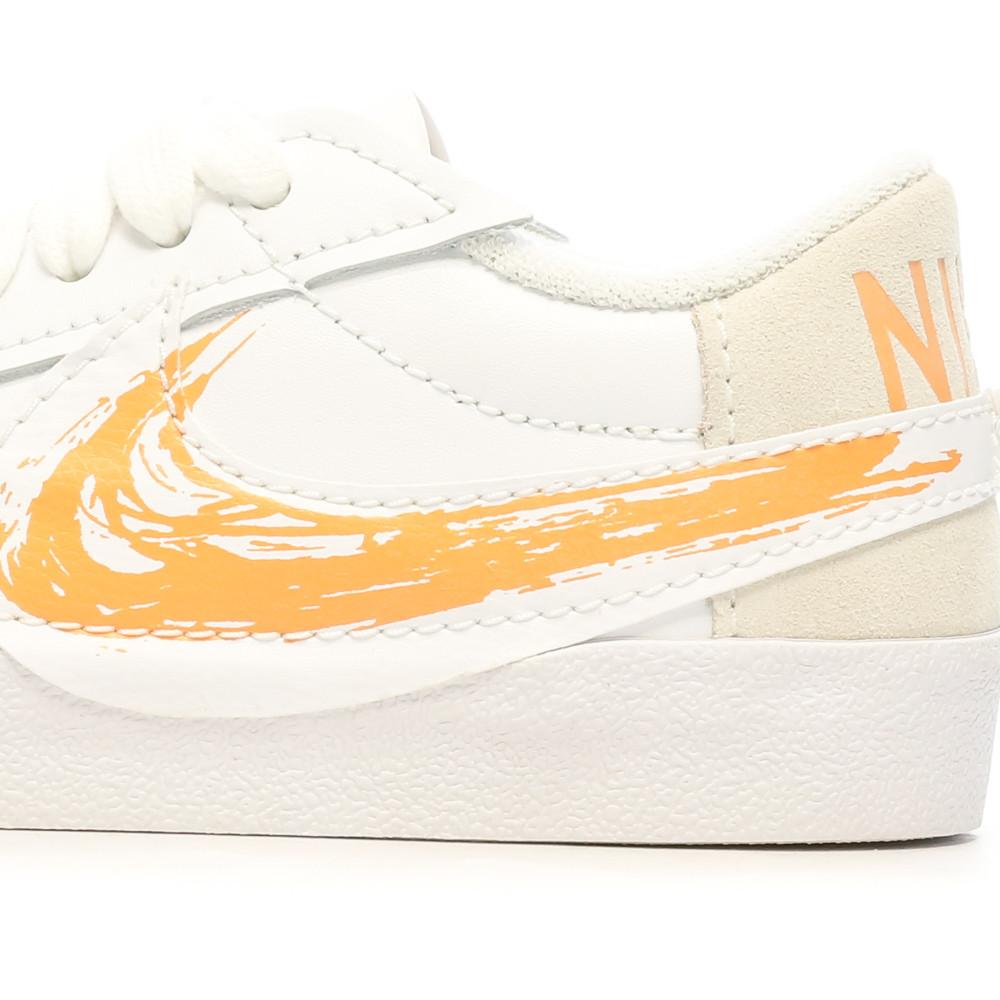 Baskets Blanches/Orange Mixte Nike Blazer Low 77 Jumbo vue 7
