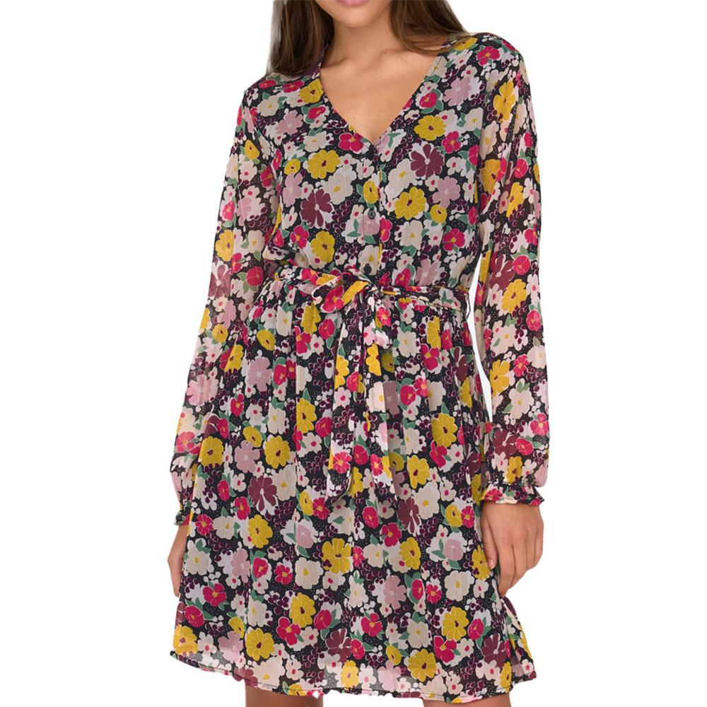 Robe Fleuris Noir Femme JDY Lilli pas cher
