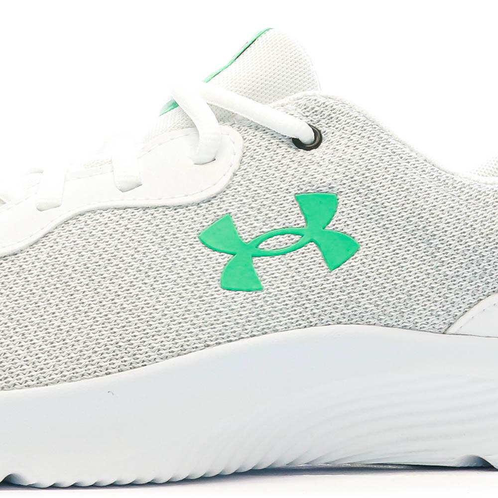 Chaussures De Running Blanche/Grise Homme Under Armour Mojo 2 vue 7