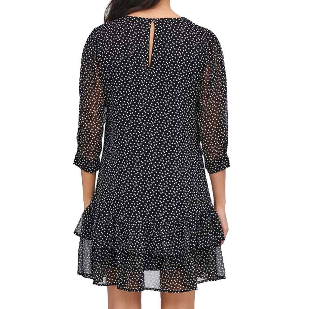 Robe à pois Noir/Blanc Femme JDY Candice vue 2