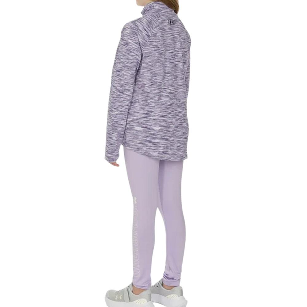 Under Armour 1/4-Zip-Leggings in Violett für Mädchen Ansicht 2