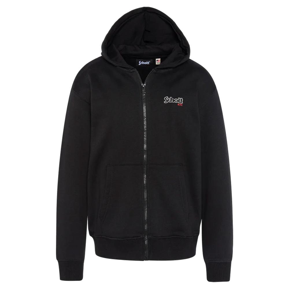 Sweat à capuche Noir Garçon Schott SAM pas cher