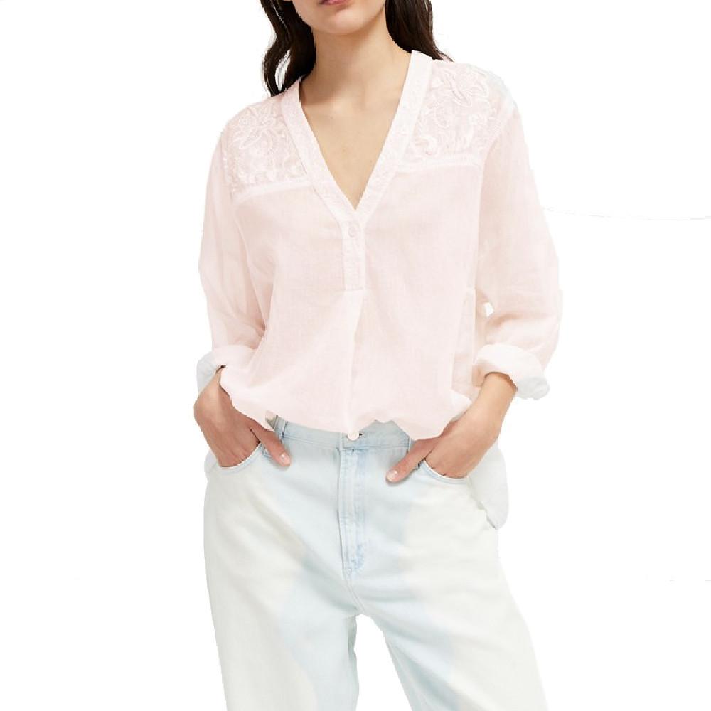 Blouse rose pâle femme French Connection pas cher