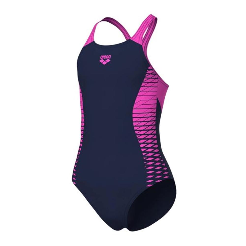 Maillots de bain Marine/Rose Fille Arena Swimsuit vue 2