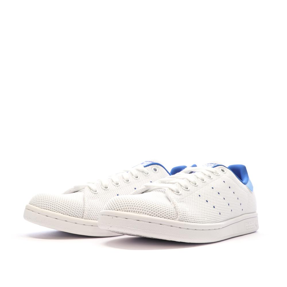 Baskets Blanches/Bleu Homme Adidas Stan Smith ID3115 vue 6