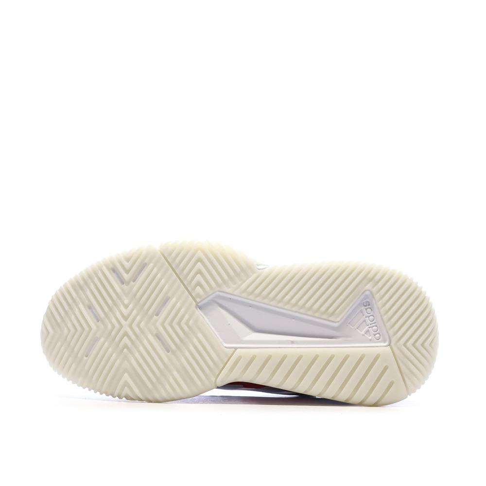Chaussures de Padel Blanc/Rouge Femme Adidas Courtquick vue 5