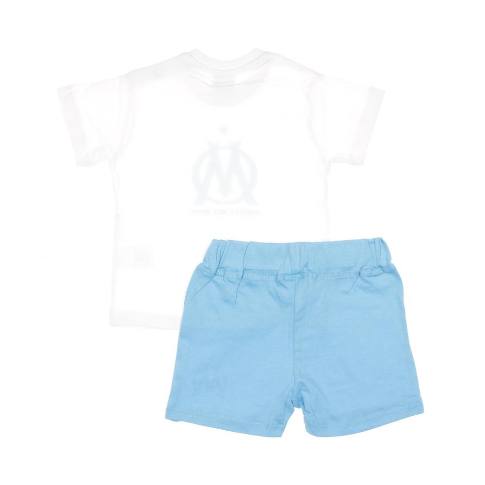 OM Ensemble Blanc/Bleu Bébé vue 2