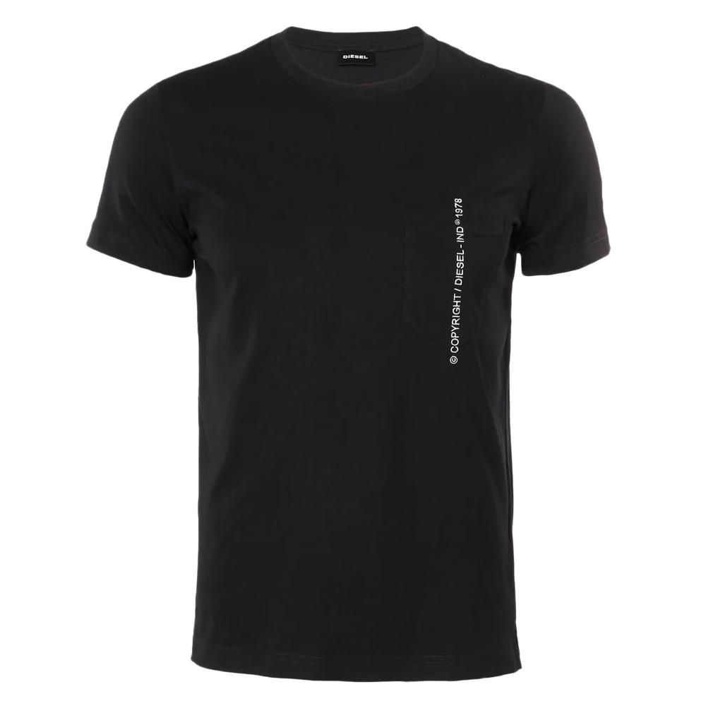 T-shirt Noir Homme Diesel T-Rubin pas cher