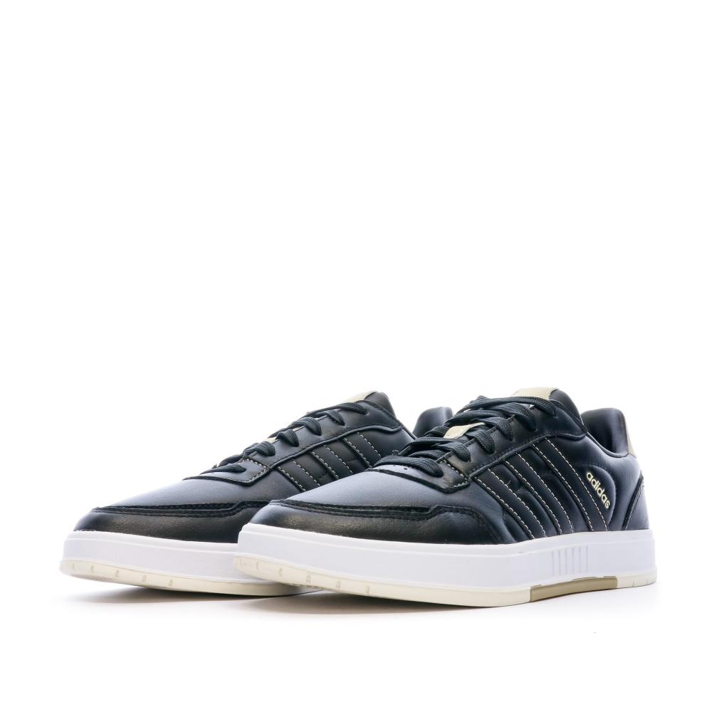 Baskets Noir/Doré Homme Adidas Courtmaster vue 6