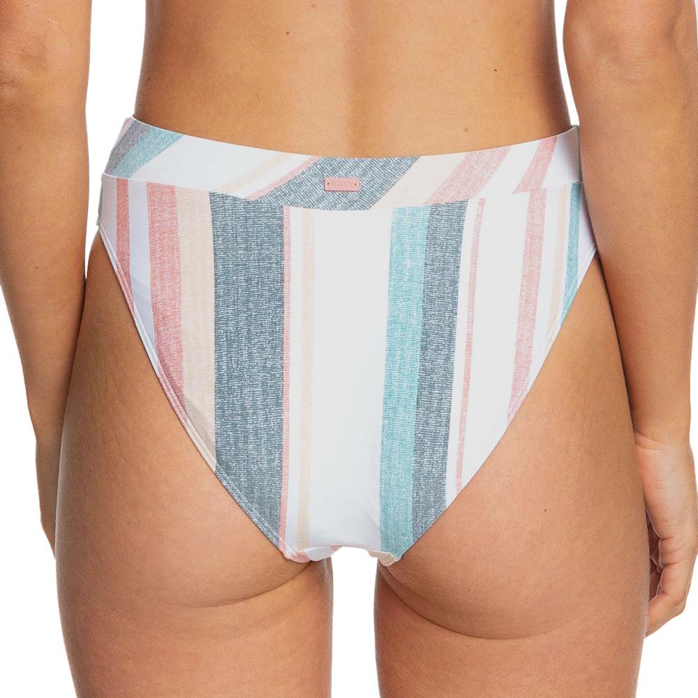 Bas de Bikini Taille Haute Blanc Femme Roxy Beach Classic vue 3