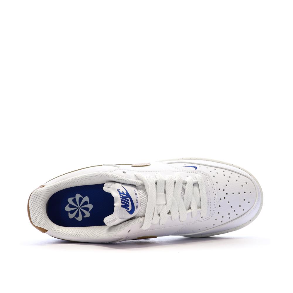 Baskets Blanche/Camel Femme Nike W Court Vision vue 4