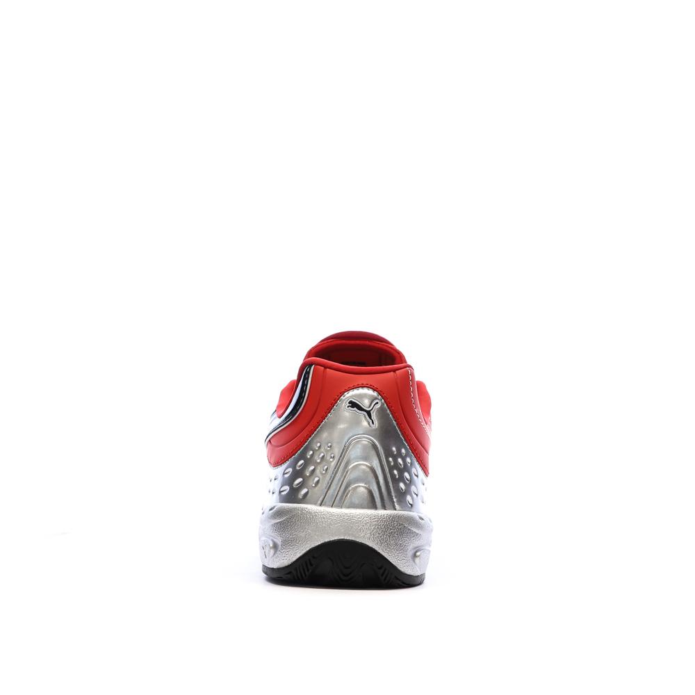 Baskets Noires/Rouges/Argent Homme Puma Goalgetter vue 3
